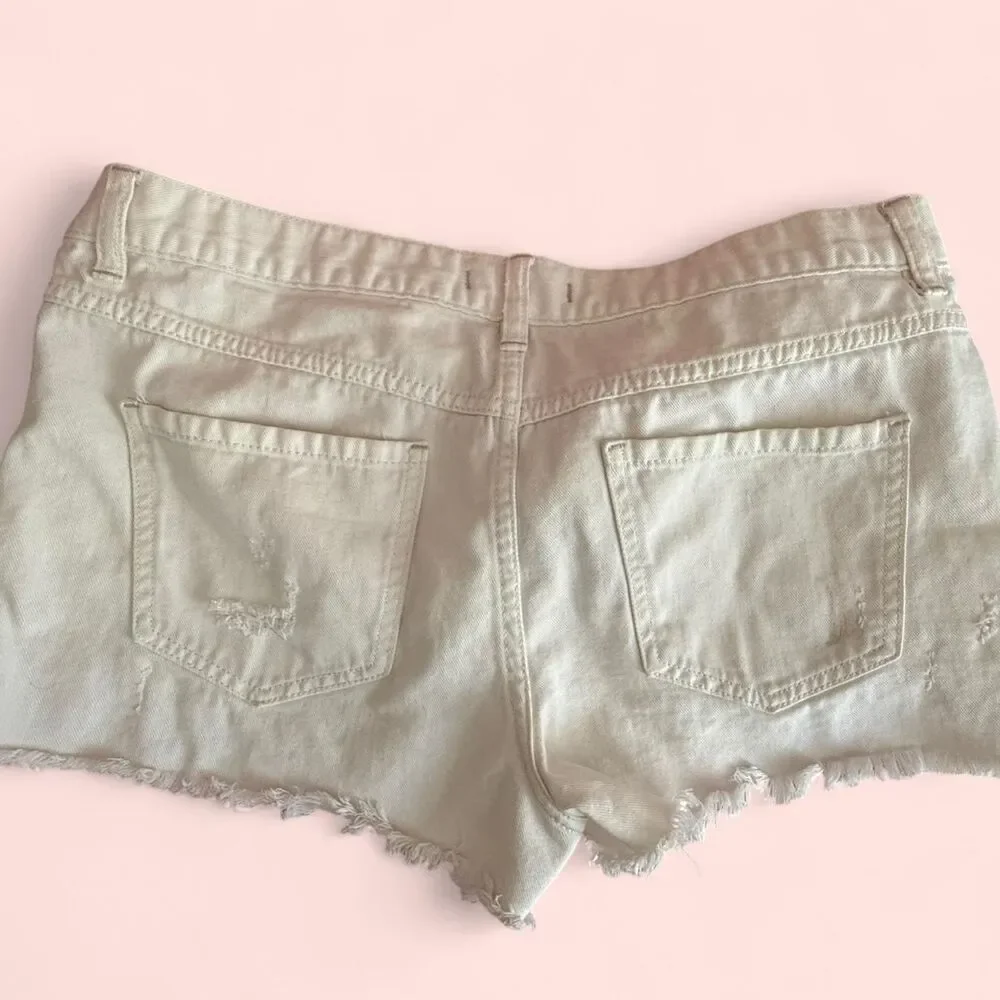 Free-people Women's White and Cream Shorts
